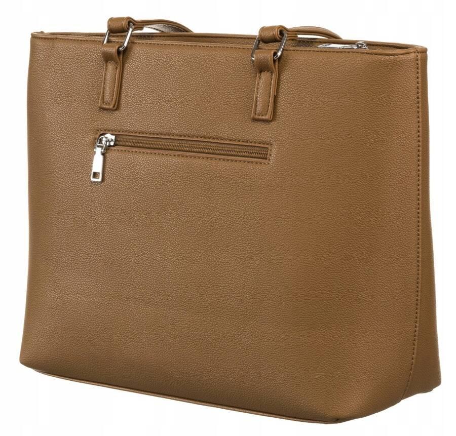 Women's Shopper Bag Made of Eco-leather with an Additional Purse - Rovicky