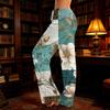 Women's Casual, Fashionable, Retro-print Loose-fitting Loungewear Pajamas