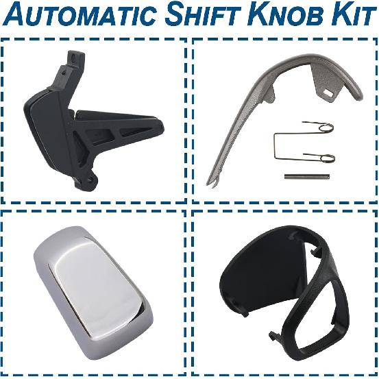APPERFiT Automatic Shift Shifter Knob Kit Compatible with Chevy Sonic 2012-2016, Chevy Trax 2015-2016 Replaces 42539736 42423234 95393161