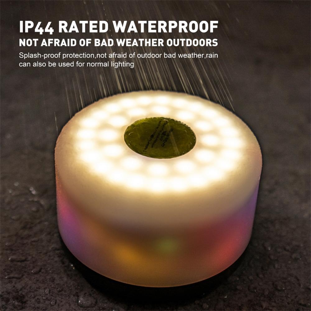 New LED outdoor camping light Type-c charging waterproof leather line portable hanging ceiling tent atmosphere light