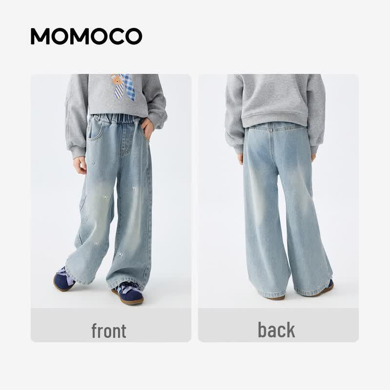 MOMOCO Girls' Autumn Denim Jeans