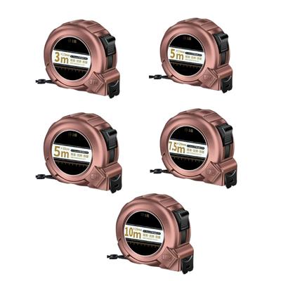 Mètre ruban autobloquant avec revêtement en nylon, règle rétractable étanche et anticorrosion, outils de mesure pour le travail du bois