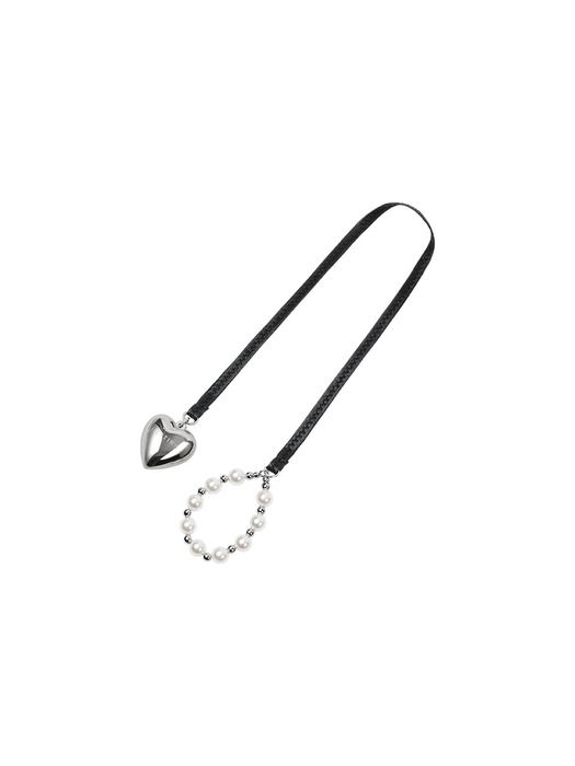 J.ESTINA J.LETTER Heart Strap Charm SI (JEACEA5BF973SI360)