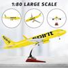 1:80 Scale 47cm 320 Large Airplane Model Spirit Airlines Airbus A320 Plane Model Diecast Airplanes Decorations Aircraft Collecti