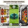 Verstellbarer Outdoor-Gurt mit Kunststoffschnalle und dreieckigem Metallhaken zur Befestigung und Organisation von Rucksäcken, Gepäck, Wanderausrüstung und Campingausrüstung