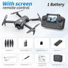 New K9 Foldable Drone: HD Aerial Photography, Optical Flow Positioning, Remote Control with Screen, Long Battery Life.