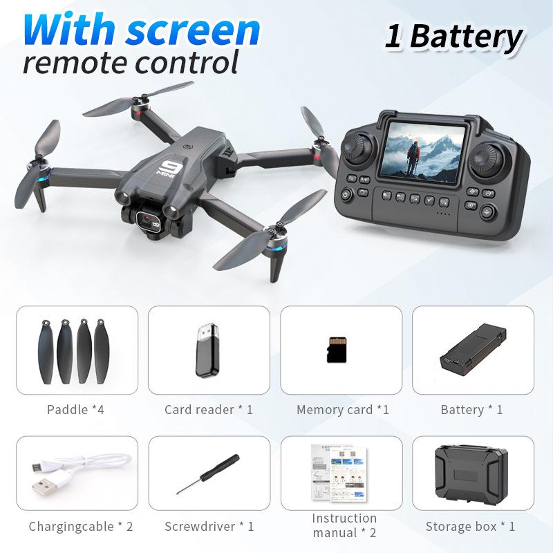 New K9 Foldable Drone: HD Aerial Photography, Optical Flow Positioning, Remote Control with Screen, Long Battery Life.