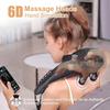 Masgre Shiatsu Sırt Boyun Masaj Aleti Kablosuz Omuz Masaj Aleti Isıtmalı Elektrikli Derin Doku 3D Yoğurma Masaj Yastığı