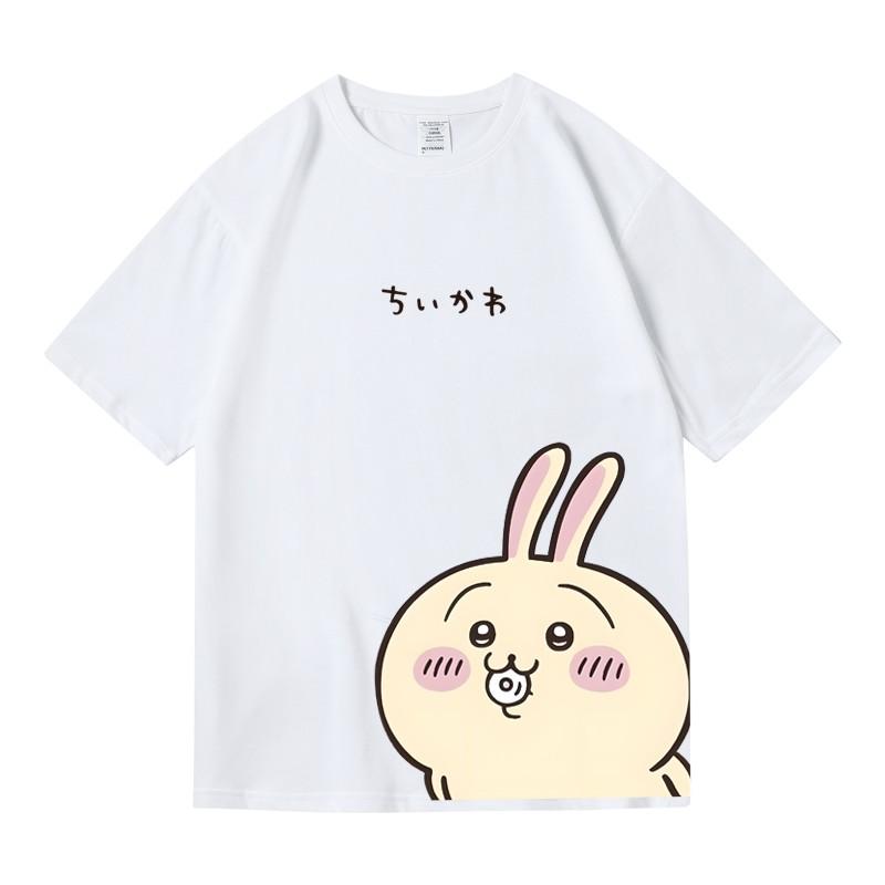 Chiikawa Cute InsStyle Cartoon Graphic TShirt  ONeck Fresh JapaneseStyle Casual Summer ShortSleeve Streetwear Daily Top