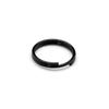 [TUNUKE] titanium Ti ring key ring key ring key hook carabiner Metal fittings lightweight Does not rust high strength (10mm, R black)