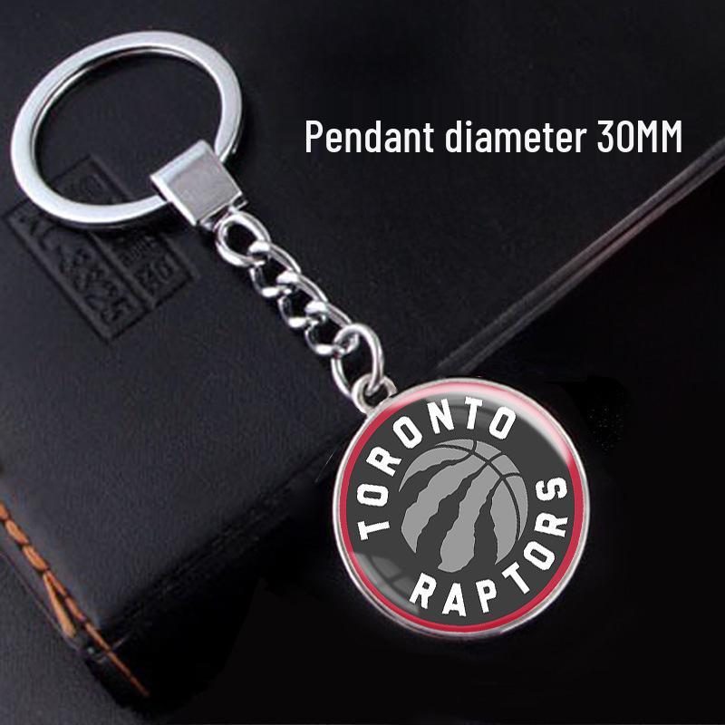NBA Team Logo Basketball Fan Keychain Pendant