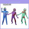 Buntes Roblox Rainbow Friends Cosplay Kostüm Jumpsuit für Kinder und Erwachsene