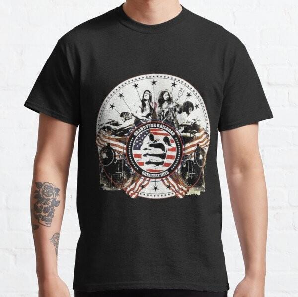 Vintage Grand Funk Railroad Greatest Hits Album T-Shirt We re An American Band Unisex T-Shirt M