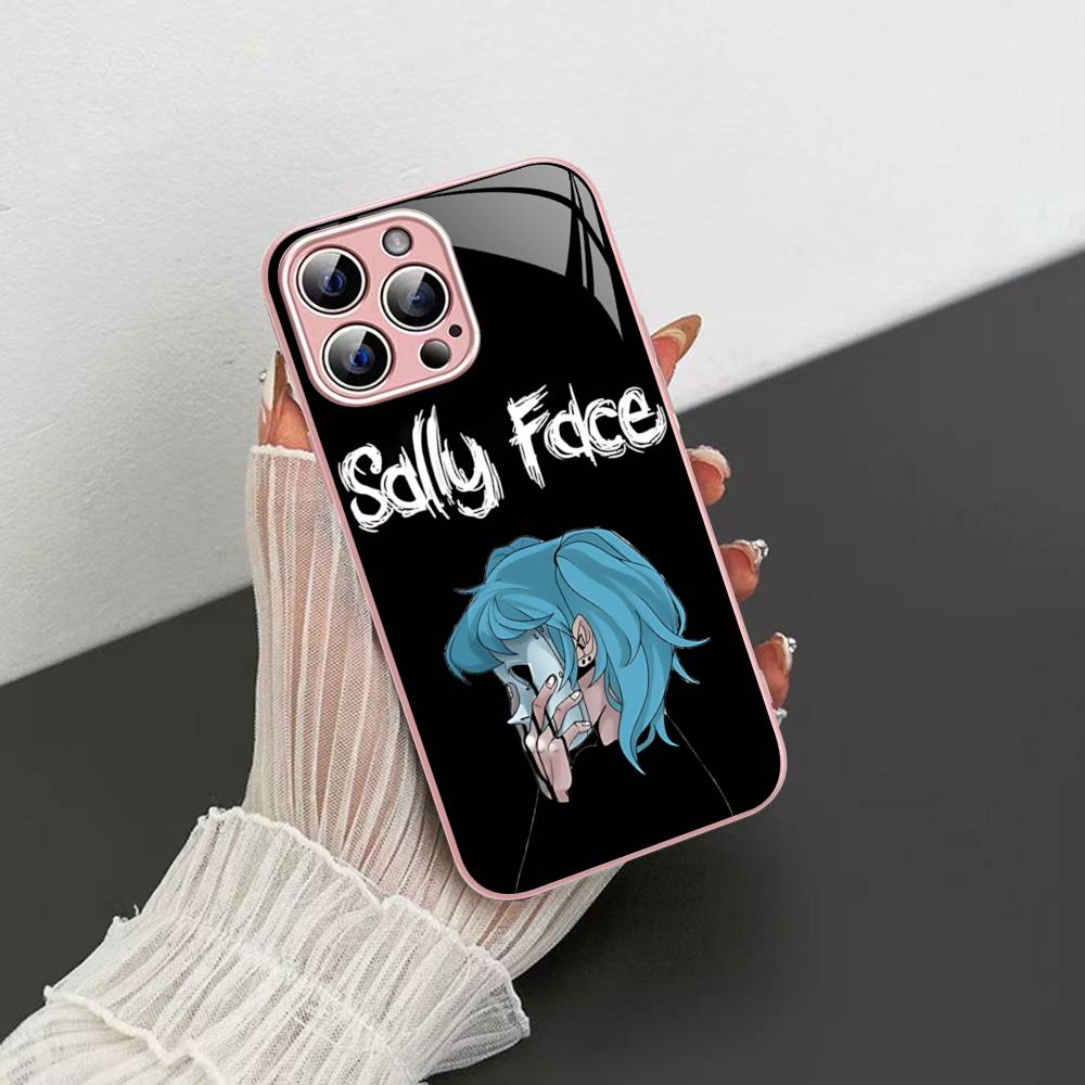 Horror S-Sally F-Face Suspense Game Tempered Glass For Iphone 14 13 12 11 Pro Mini XS MAX 14Plus X XS XR Cover