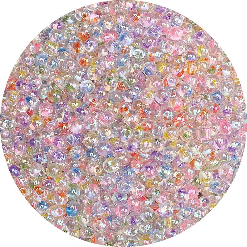 4mm Water Drop Colorful Glass Millet Beads Handmade Diy Jewelry Materials Loose Beads Accessories Package Hanging Necklace Strings Beads Nice Beads