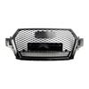 Gloss Black Front Bumper Radiator Vent Mesh Grille Grill Fit Q7 2016-2019