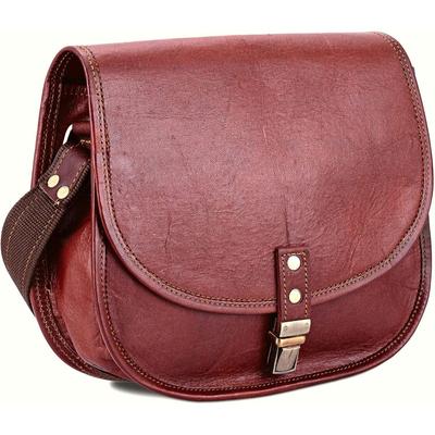 Ciemnobrązowa torebka typu crossbody na ramię dla kobiet, torebka typu crossbody do ręki dla dziewcząt.