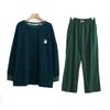 Women's Plus Size Cotton Pajama Set - Autumn Casual & Comfortable, Wearable Outdoors