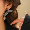3 Pcs Colorful Birds Retro Necklace Earrings Sets Vintage Style Light Luxury Wedding Jewelry Christmas Gifts Wholesale