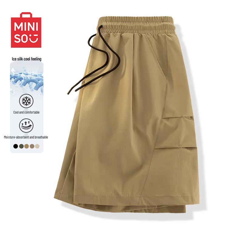 MINISO Men s Quick-Dry Breathable Summer Sports Capris M