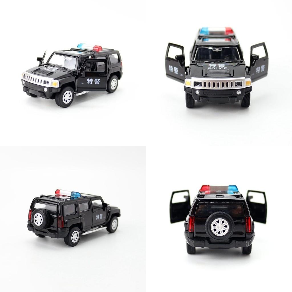 Alloy Simulation Suv Police Car Sedan Model Toy With Double Opening Doors