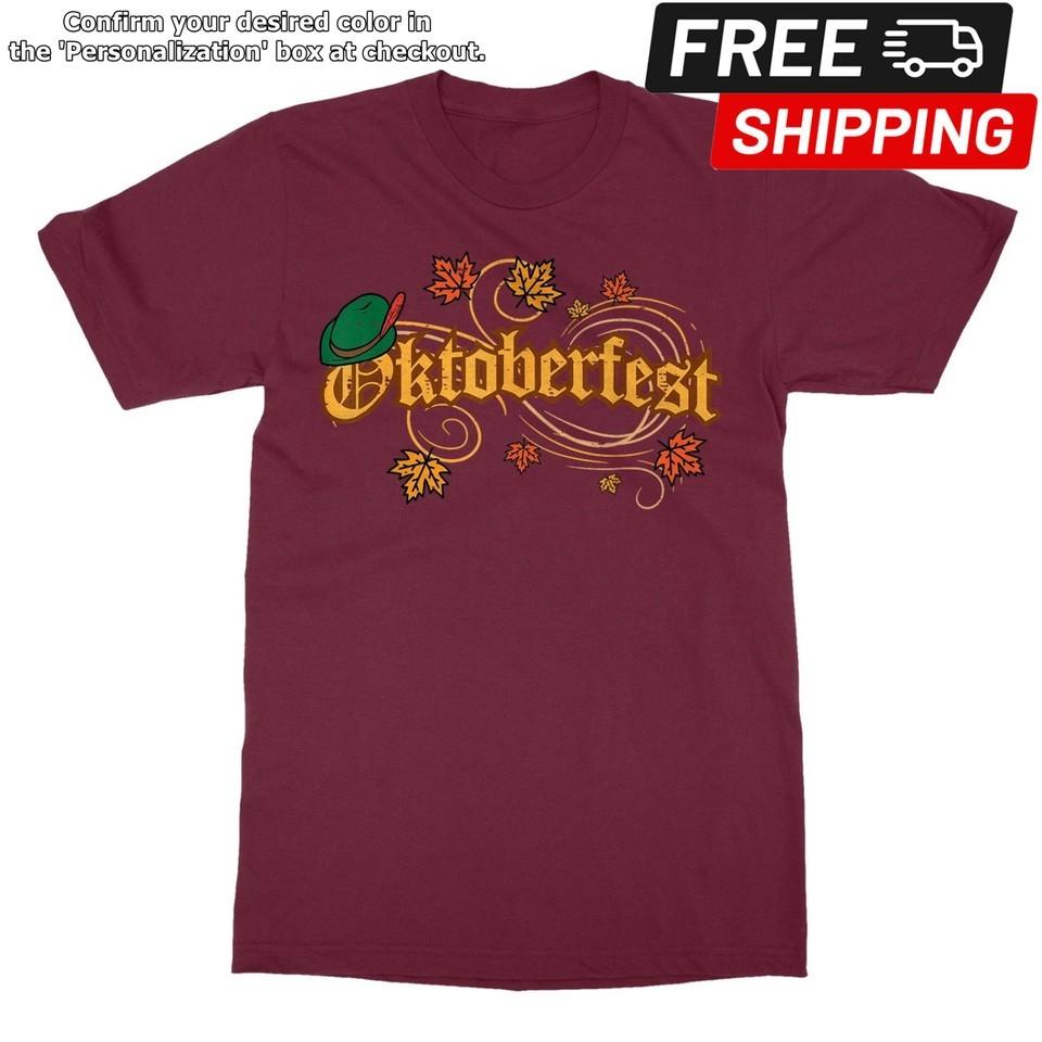 Oktoberfest Fall Autumn Leaves German Costume Unisex TShirt Unisex T-Shirt S
