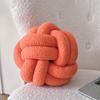 Modern Minimalist Sphere Pillow With Teddy Fleece Cover For Lounge And Sofa Decor