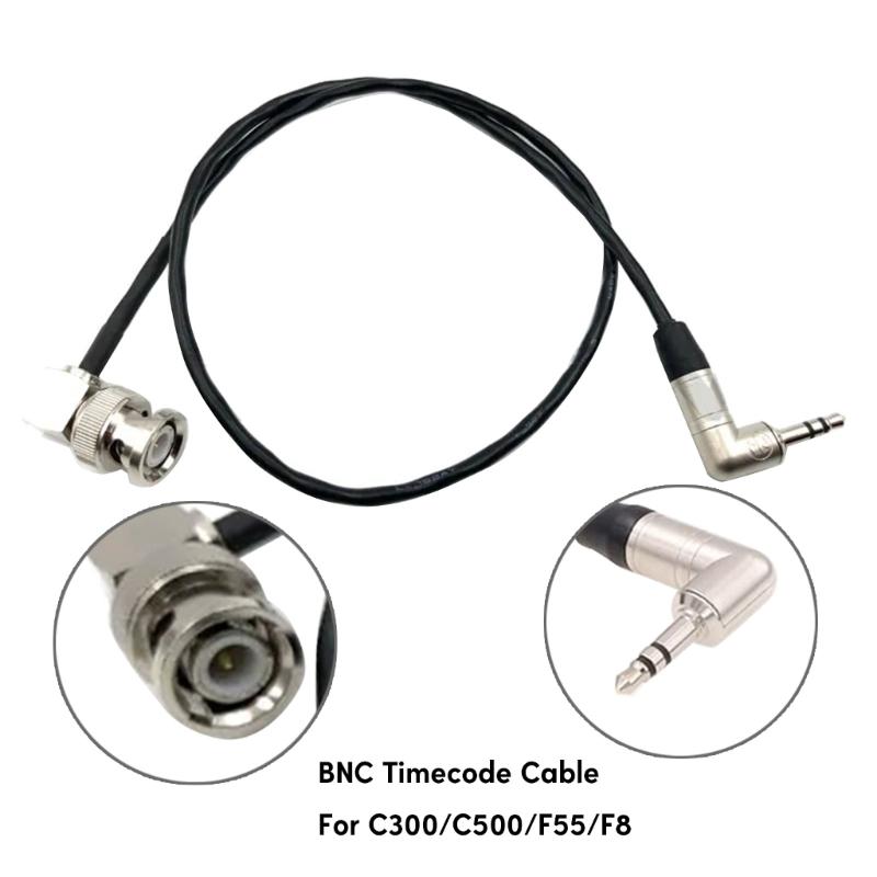 Enhances Your Camera Timecodes Capability with 3.5mm TRS To BNC Timecodes Cable for C300/500F55/ Amira/ZoomF8 Camera