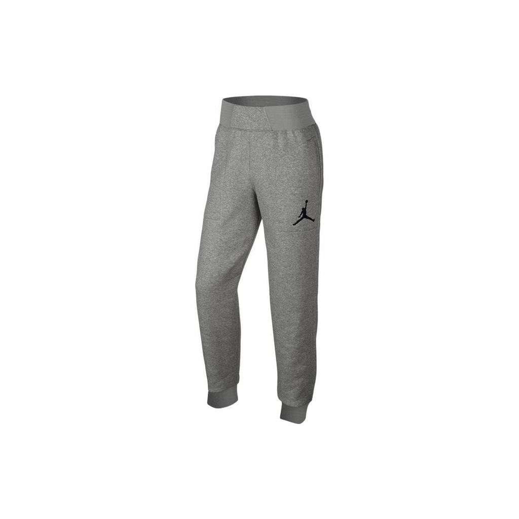 Jordan Knitted Sweatpants Men's Gray Moderate Cuffed Pants 696205-063