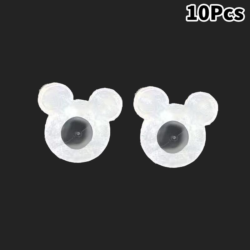 

10Pcs Silicone Ear Back Stoppers Plug Blocked Caps Supportive Earring Lifters for Heavy Jewelry Making Accessory