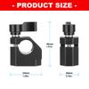 Aluminum 15mm Single Rod Clamp Camera Rod Mount With 1/4inch-20 Thread Screw Home Improvement Installation Accessories