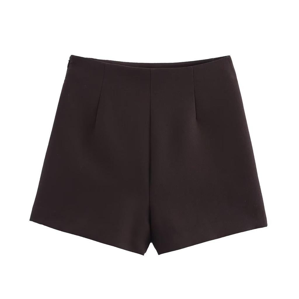 Spring 2025 Women's European-American Style Slit Hem Skirt Pants