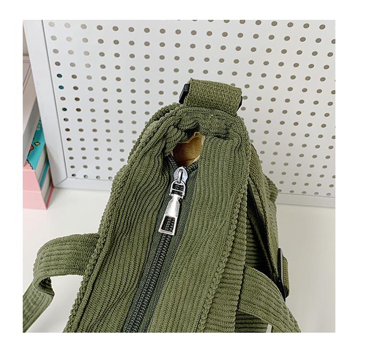Women's Corduroy Large Capacity Handbag - 2025 Mori Style Retro Versatile Bookbag