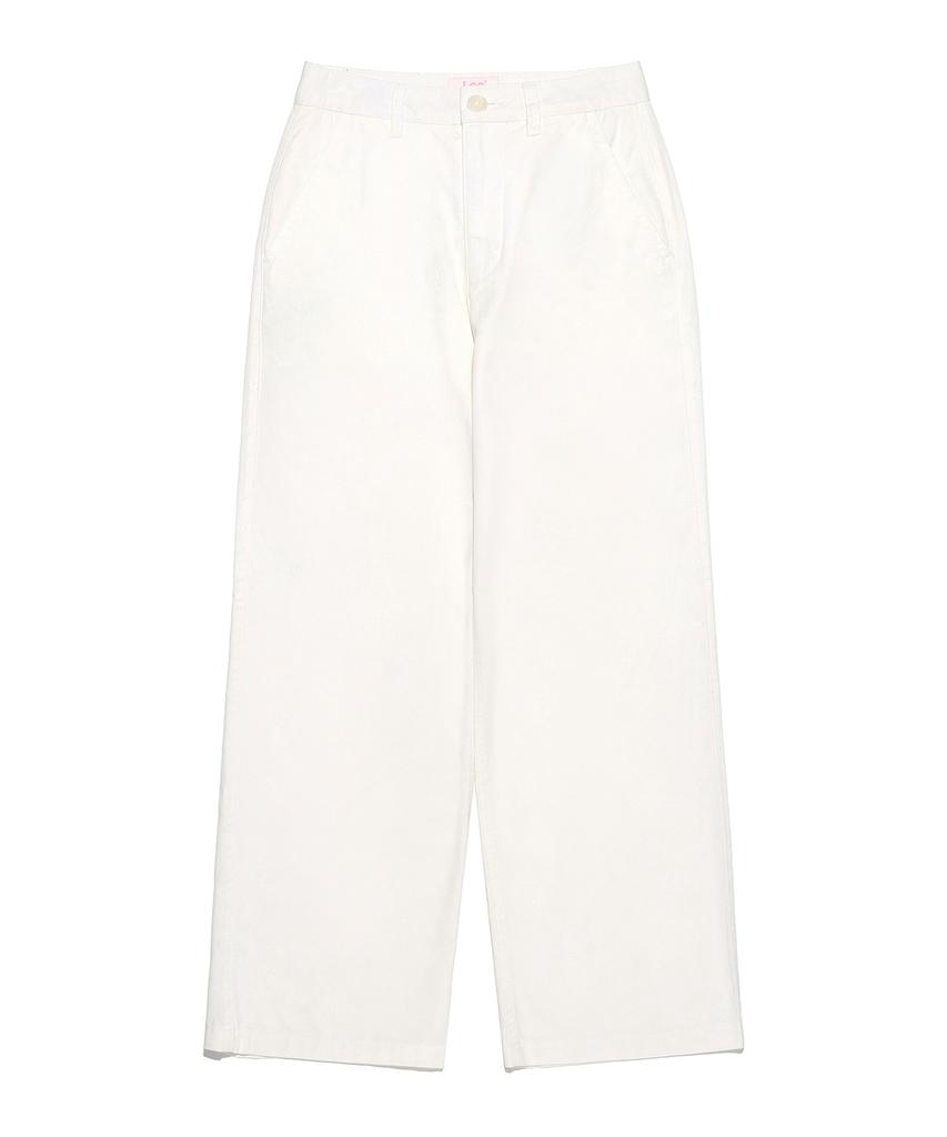 LEE Women'S Straight Fit Chino Pants Cream