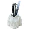 3D Printed Hoodie Pen Holder, Makeup Brush Organizer for Desk, Creative Sweatshirt Shape Pencil Storage Container, School Office Supplies