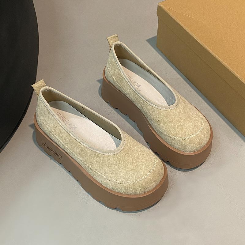 Thick-Soled Women's Platform Loafers Women  Loafers Casual High Heels Sneakers Shoes