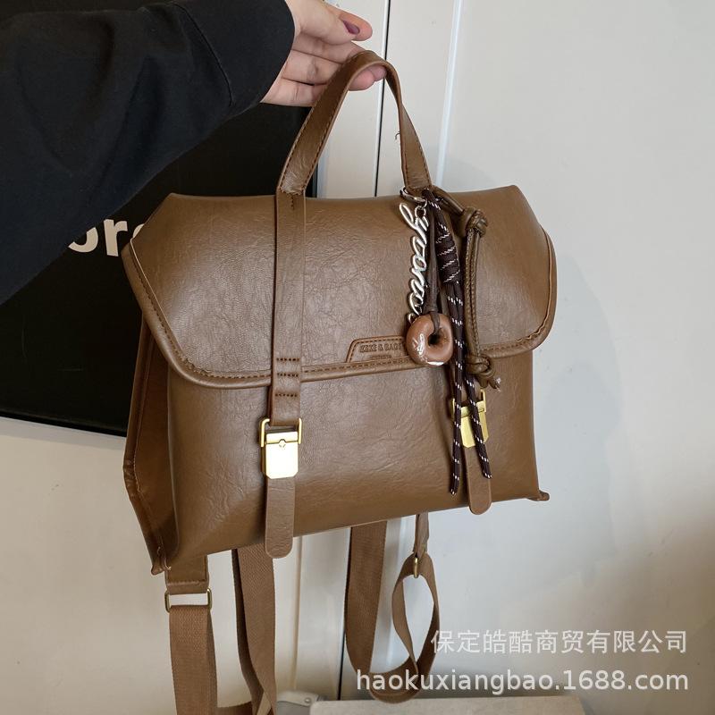 Tote Bag Women's Large Capacity 2025 New Autumn and Winter Versatile Casual Shoulder Underarm Commuter Bag Multi-functional Backpack