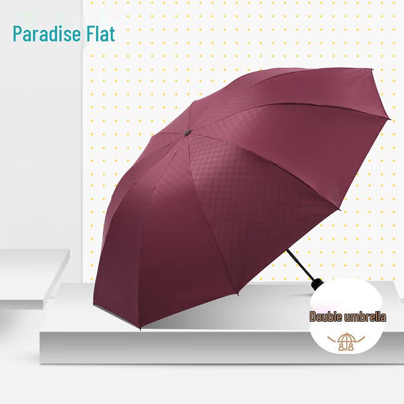Paradise 10-Rib Double Foldable Umbrella