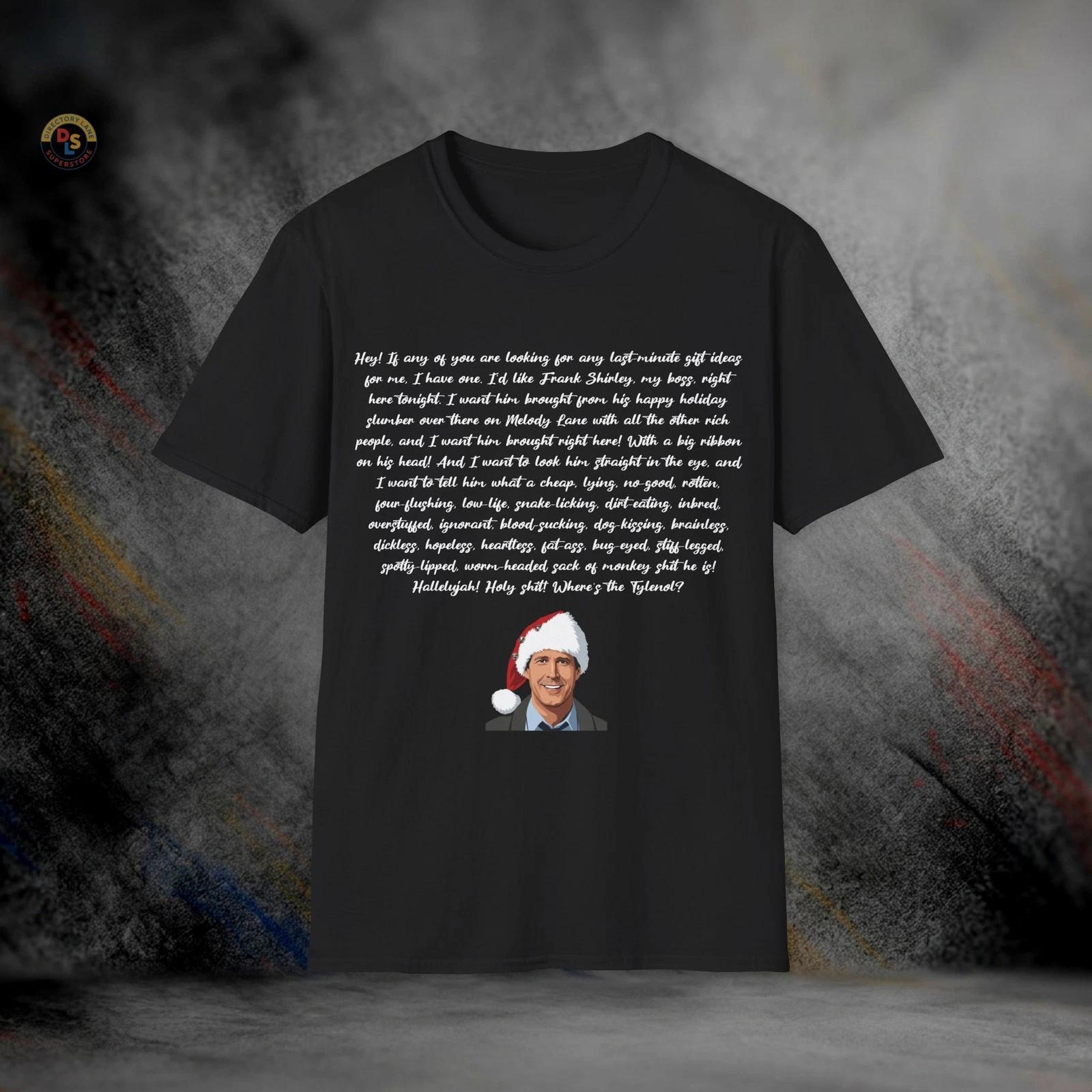 Clark Griswold Rant Christmas Vacation T-Shirt | Softstyle Tee M