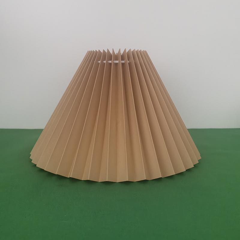 Kvalitní plisované látkové stínidlo s kovovým rámem různé barvy pro stolní lampu, stojací lampu