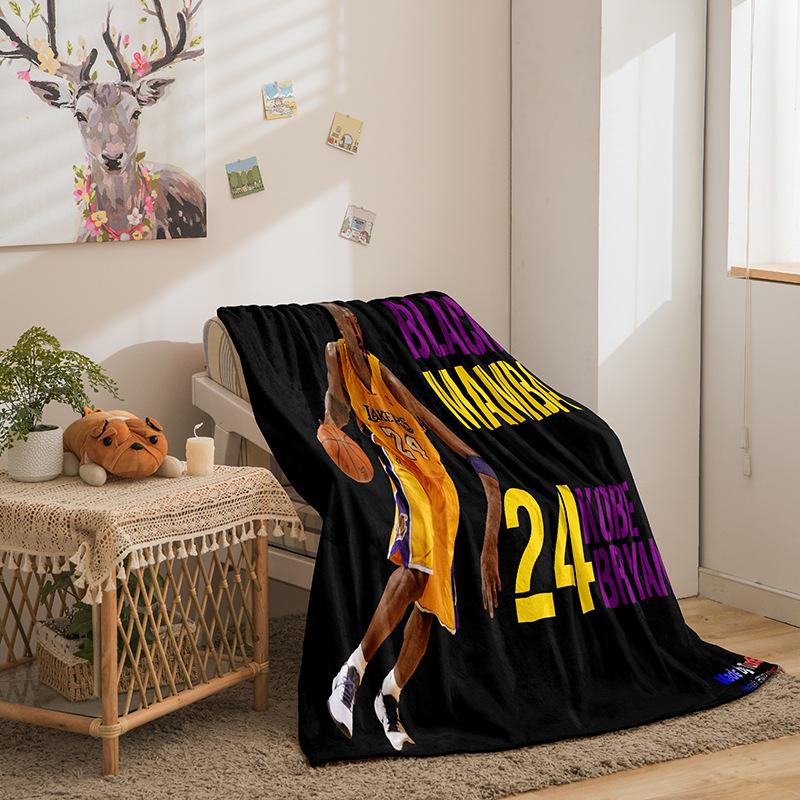 Basketball Star Series Flannel Blanket 3D Printed Sofa Blanket Thickened Blanket