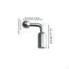 Motorcycle Side Mirror 17mm Sphere Head Mount, Aluminum Alloy Adapter, Phone Holder Accessory Black