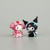 5pcs Kawaii Kuromi Melody Anime Figure 3-4cm Doll Action Figures Model Accessories Toys Gifts