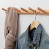 Umweltfreundliche Kleiderhaken aus natürlichem Holz, Wandaufhänger, Hut, Kleidung, Tasche, Ablage, Regal, Schlüsselhalter, Organizer, Haushalt