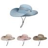 Outdoor Sun Hat Men Women Large Brim Fisherman Cap With Uv Protection For Beach Fishing