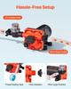 RV Water Pump, 12V DC 6 GPM (22.7 L/min), 4-Chamber Self-Priming Diaphragm Water Pump with Automatic Pressure Switch, 70 PSI Max Pressure, On Demand