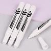 White Waterproof Oil-Based Marker Pen - Fade-Resistant, Non-Erasable, Thick Tip, Large Size, Fast Shipping