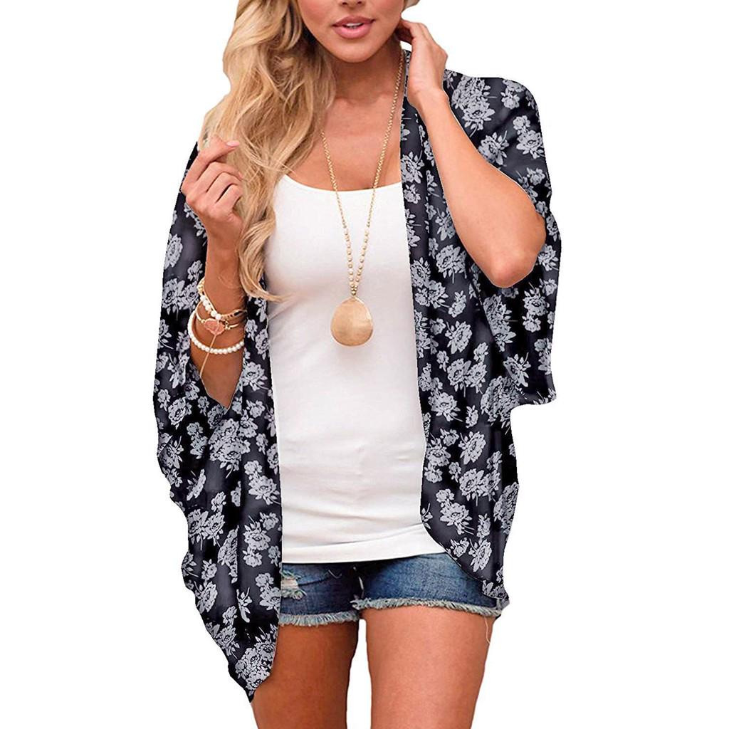 floral chiffon cardigan