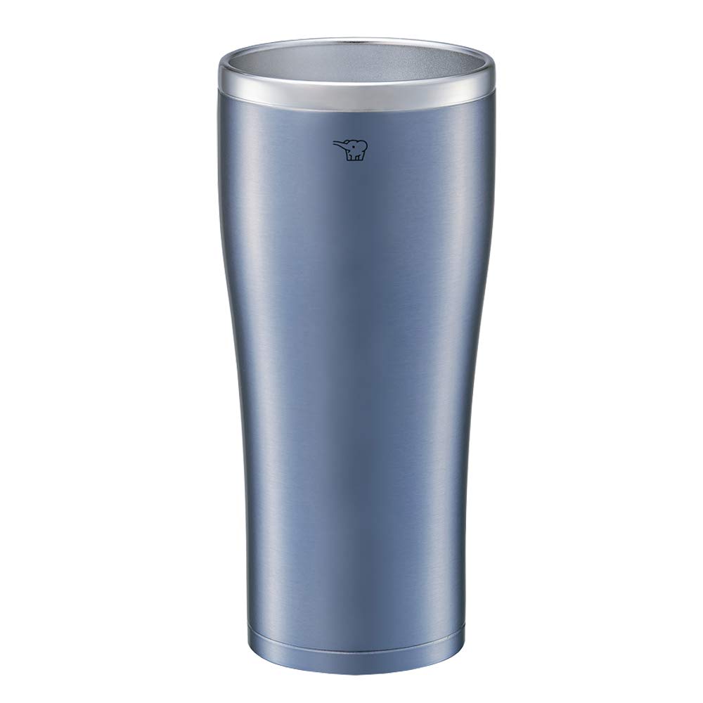 Zojirushi Thermos (SX-DN60-AC) Stainless Steel TumblerMug with Double Vacuum Insulation for Hot and Cold Drinks, 600ml, Clear Blue