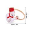 1PC Christmas Aesthetic Napkin Ring Cartoon Alloy Ritual Sense Metal Multi-element Napkin Clasp Creativity Table Setting